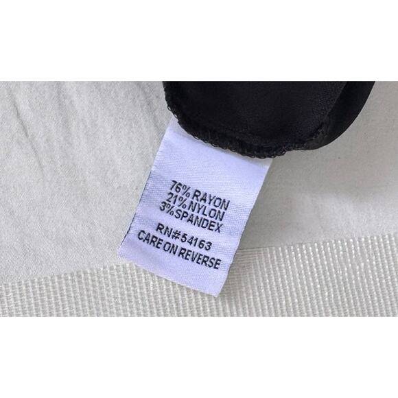 Calvin Klein Womens Black Pants Size 10 Rayon Nylon Spandex - Picture 5 of 7